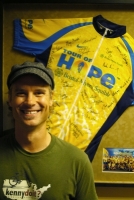 This is at Spectrum HQ. Spectrum handled all the PR for Lance's Tour of Hope. Inspiring for sure.